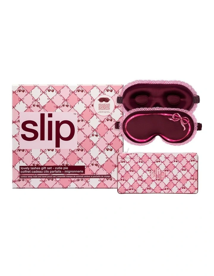 Pure Silk Lovely Lashes Gift Set with Lace Trim in Cutie Pie image 1