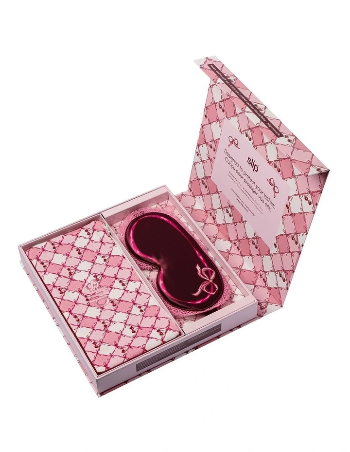 Pure Silk Lovely Lashes Gift Set with Lace Trim in Cutie Pie image 5