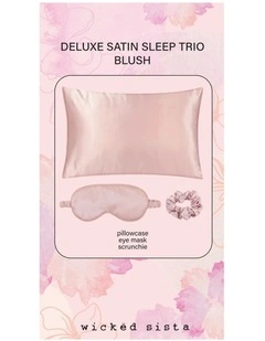 Deluxe Satin Sleep Trio Blush Pink