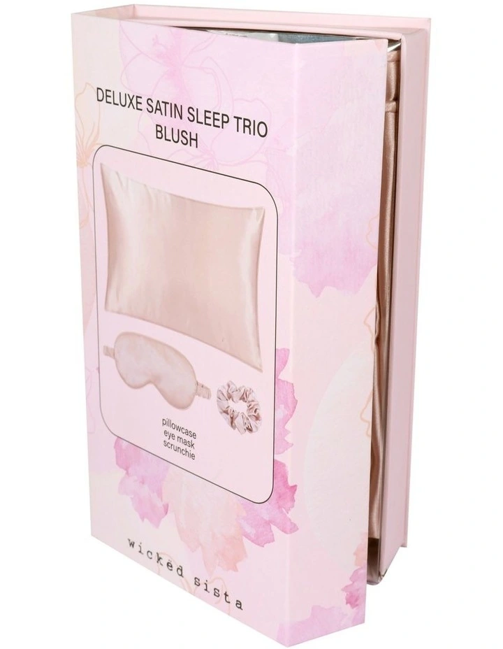 Deluxe Satin Sleep Trio Blush Pink image 5