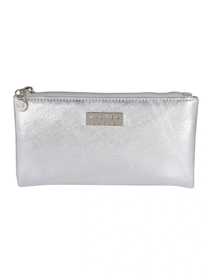 Premium Small Flat Purse in Silver image 1