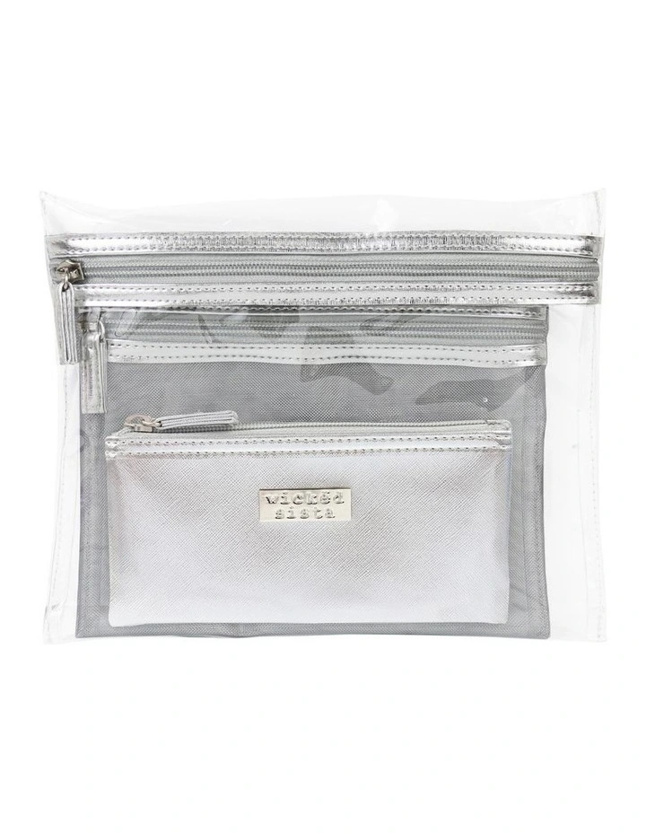 Jenna Trio Purse Silver image 1