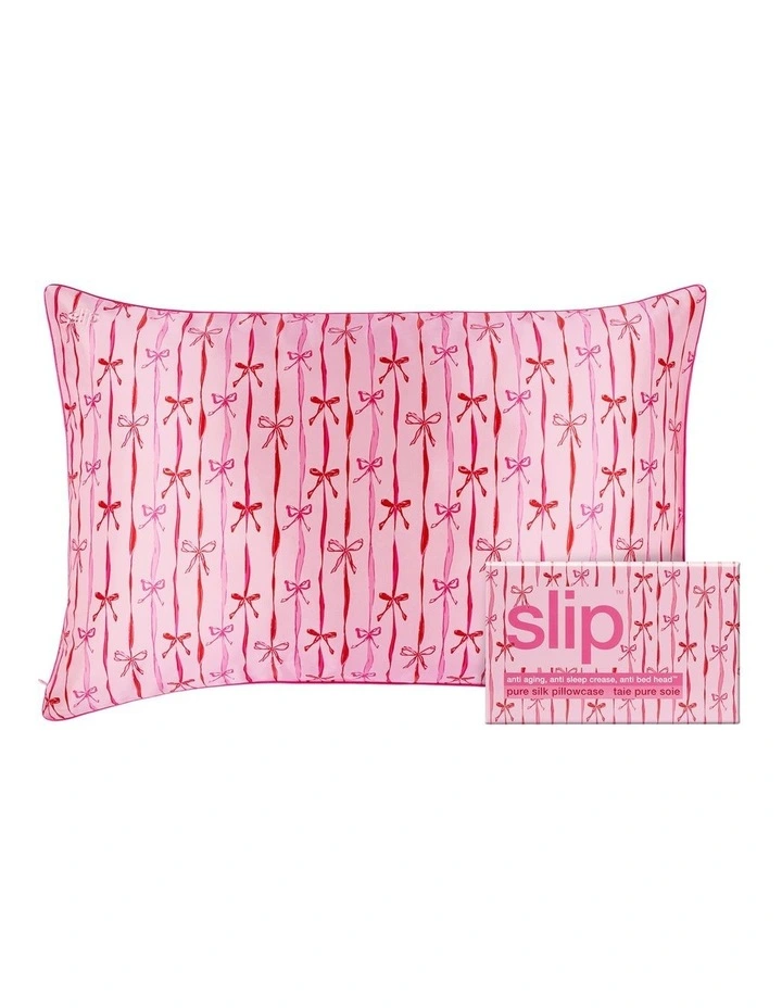 Pure Silk Pillowcase in Strawberry Cupcake image 1