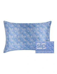 Pure Silk Queen Pillowcase in Bluebelle