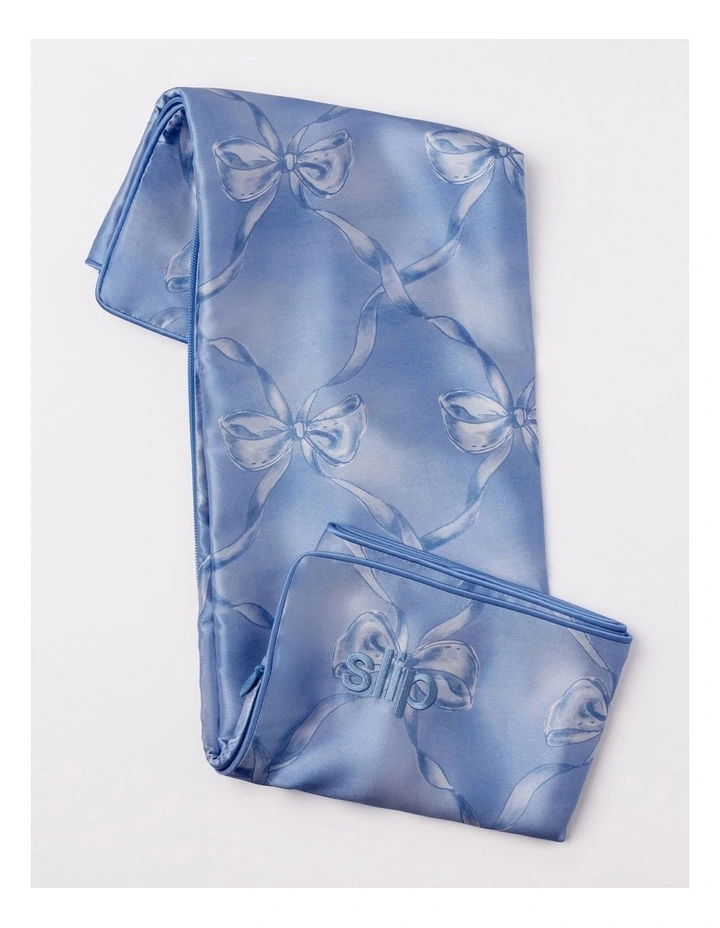 Pure Silk Queen Pillowcase in Bluebelle image 5