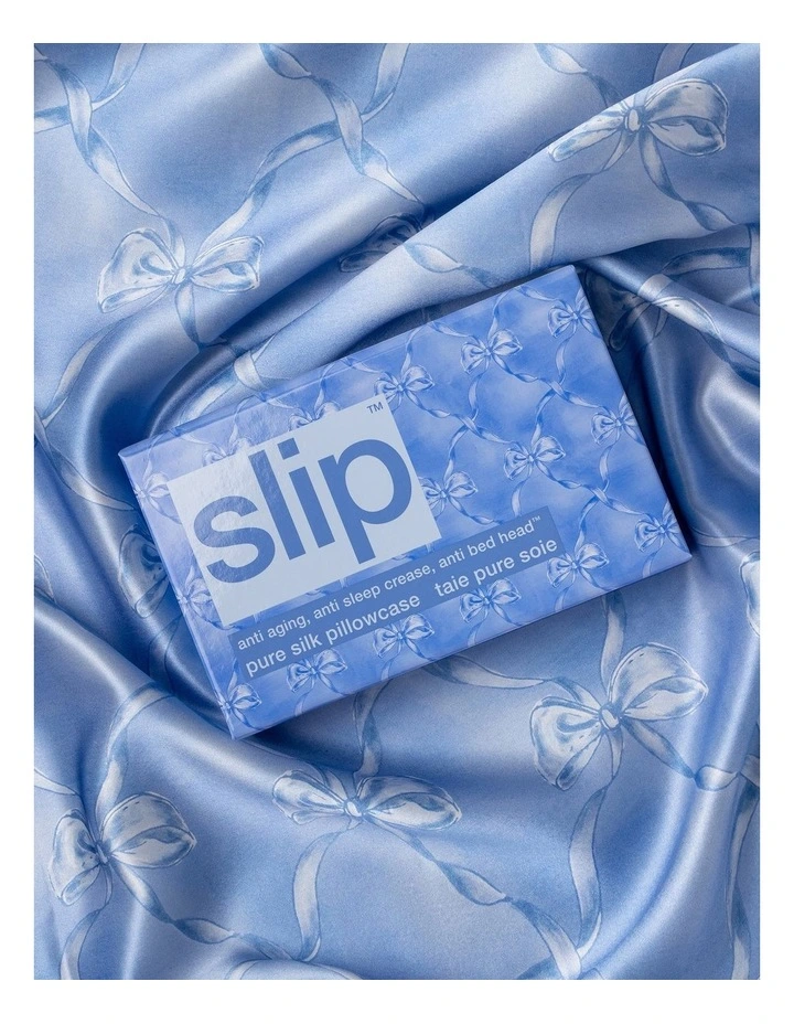 Pure Silk Queen Pillowcase in Bluebelle image 6