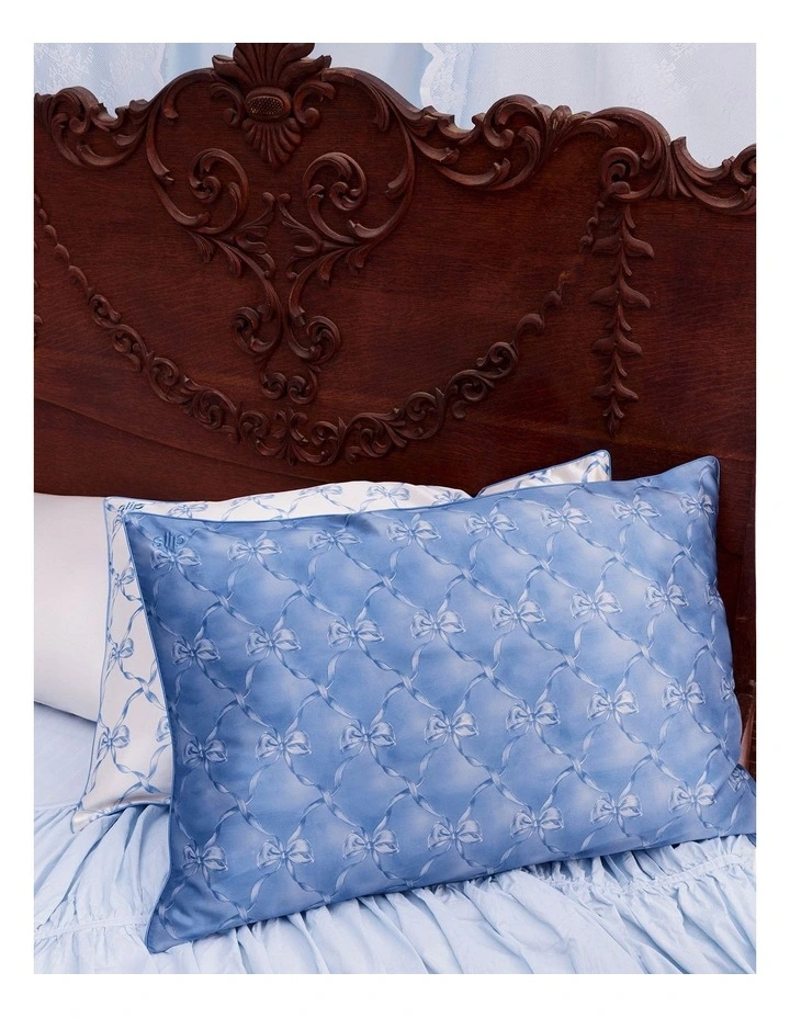 Pure Silk Queen Pillowcase in Bluebelle image 7