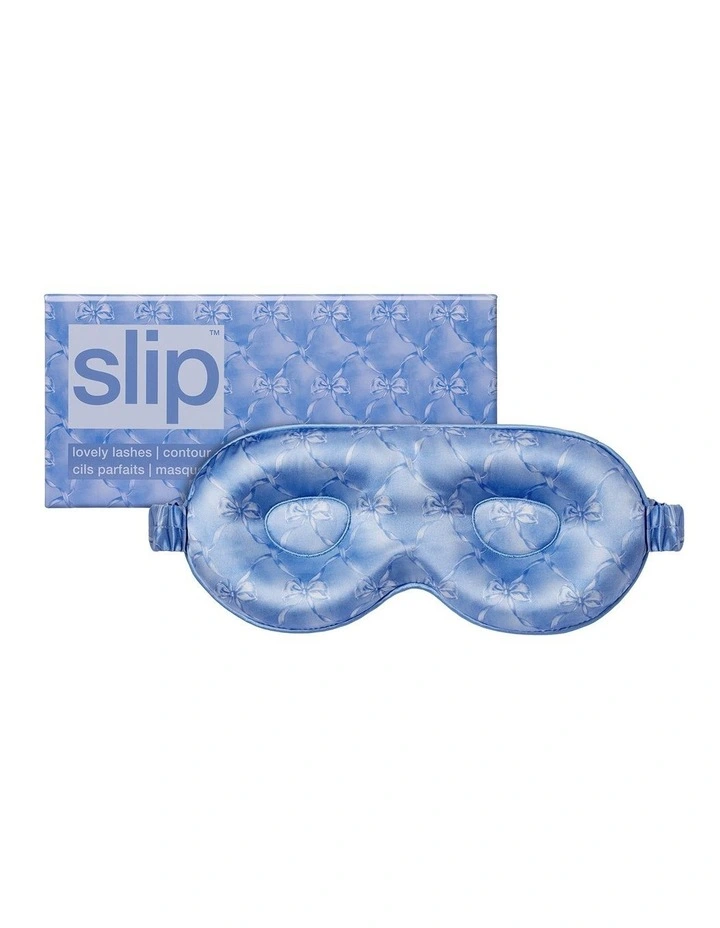 Pure Silk Contour Sleep Mask in Bluebelle image 1