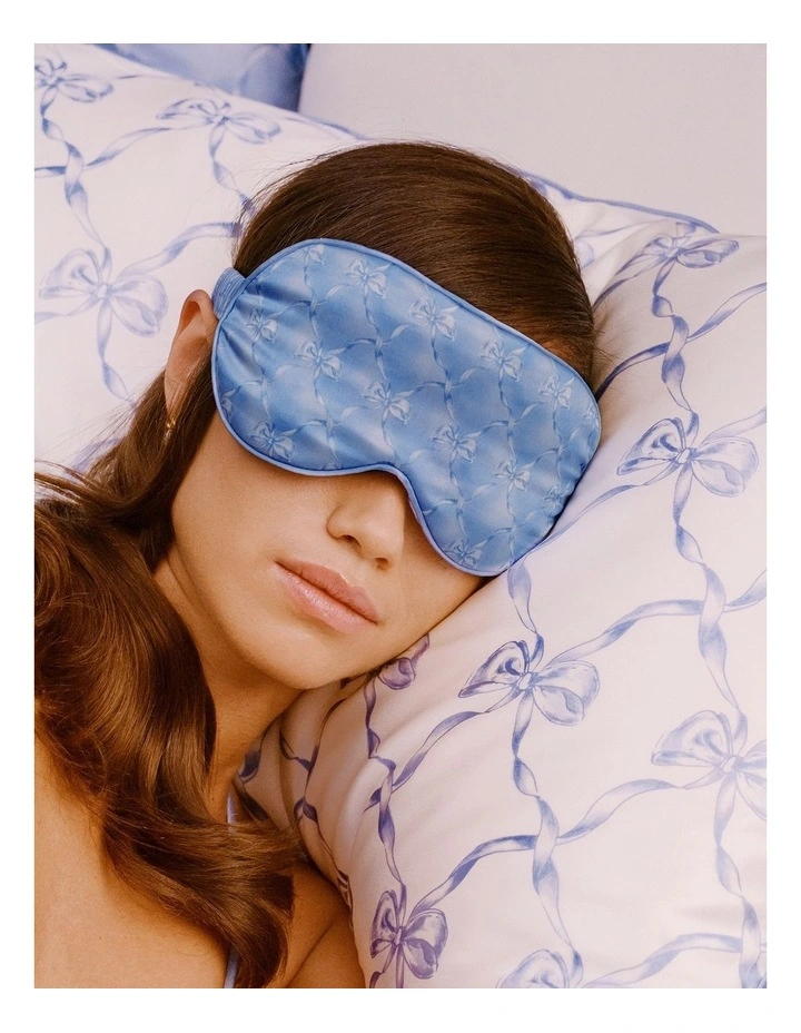 Pure Silk Contour Sleep Mask in Bluebelle image 3