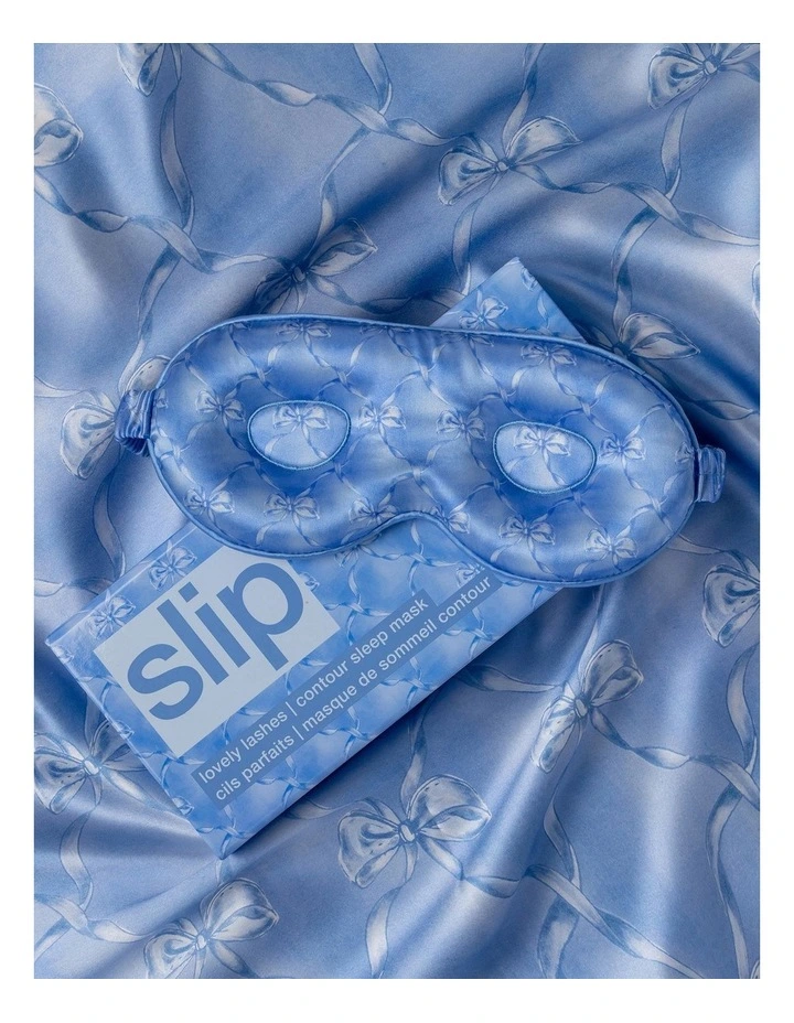Pure Silk Contour Sleep Mask in Bluebelle image 5