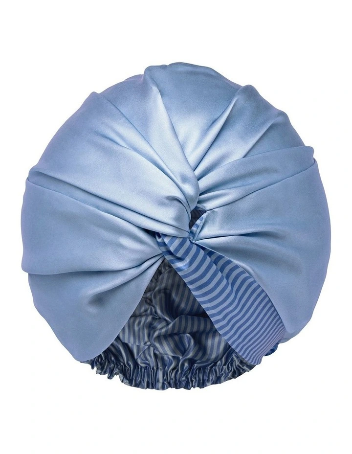 Pure Silk Turban in Cornflower image 2