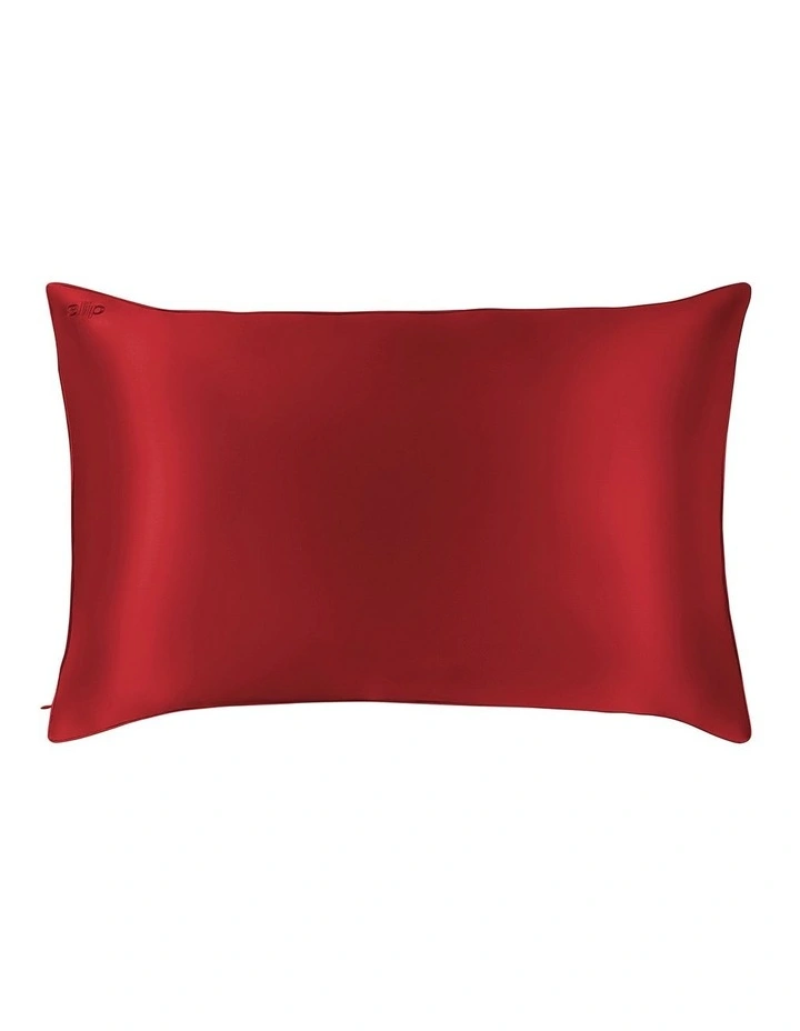 Pure Silk Queen Pillowcase in Scarlet image 2