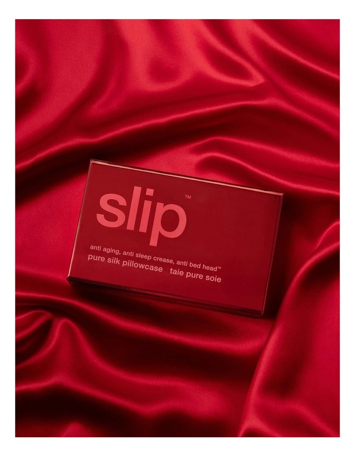 Pure Silk Queen Pillowcase in Scarlet image 4