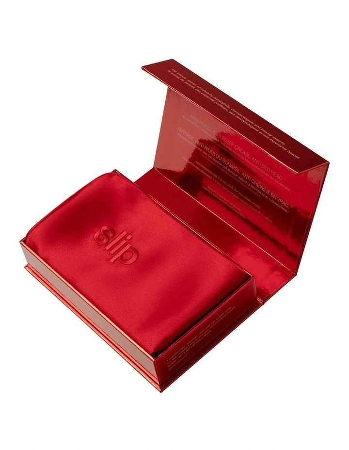 Pure Silk Queen Pillowcase in Scarlet image 5