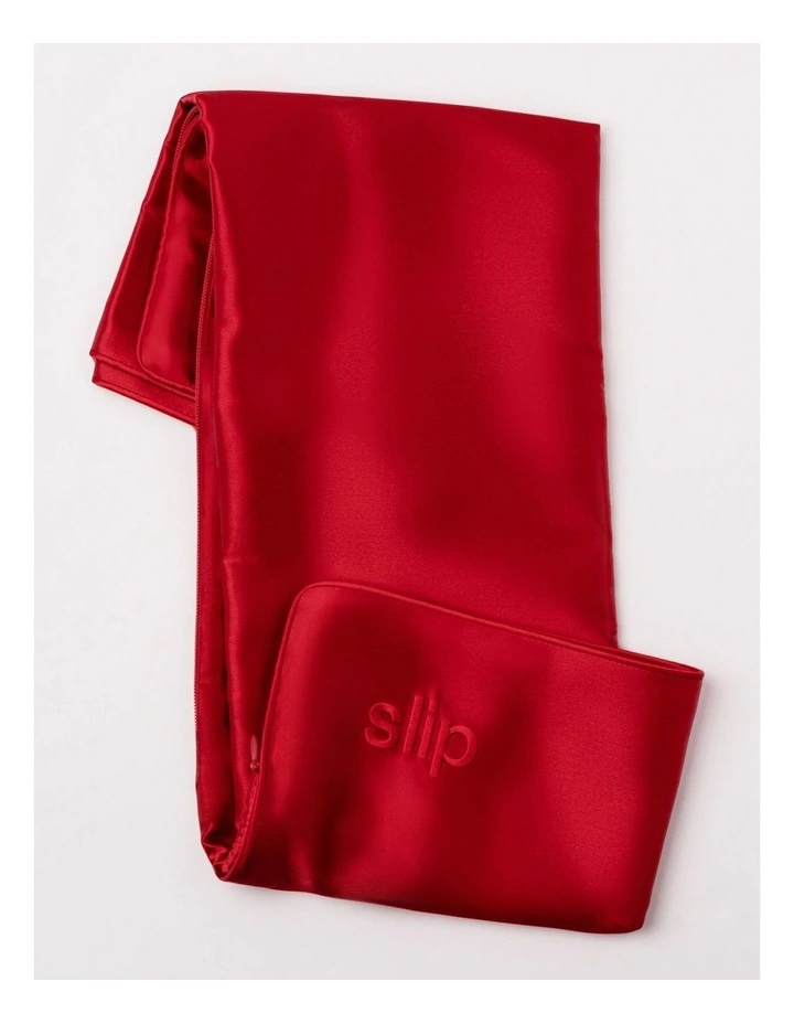 Pure Silk Queen Pillowcase in Scarlet image 6