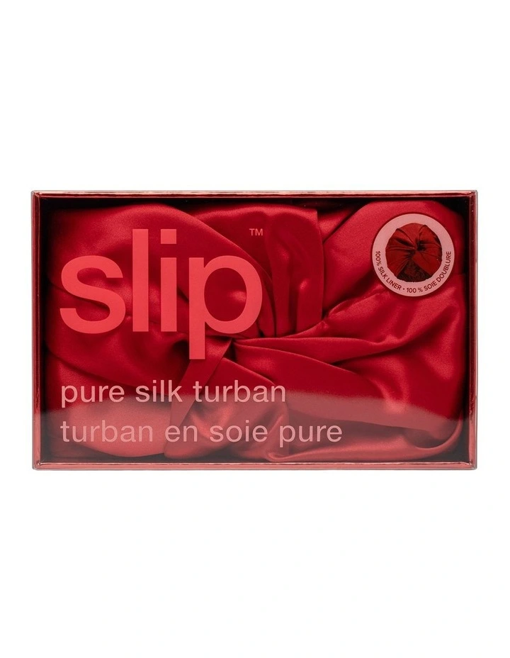 Pure Silk Turban in Scarlet image 4