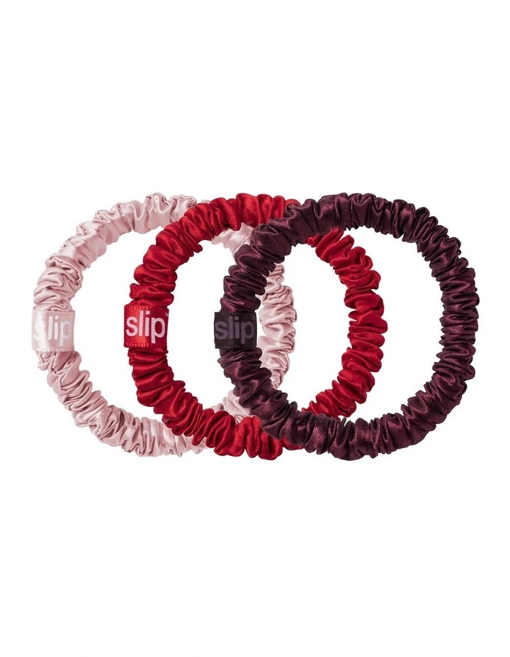 Pure Silk Skinny Scrunchie Trio Heart Ornament in Emmie image 2