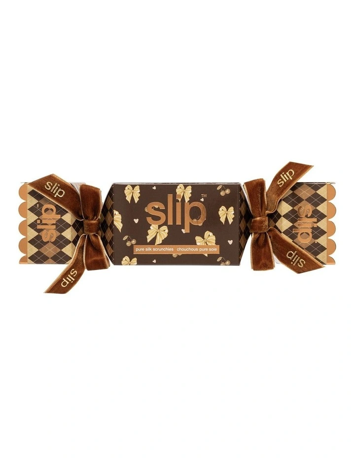 Pure Silk Large Scrunchie Cracker Set of 3 in Beau image 5