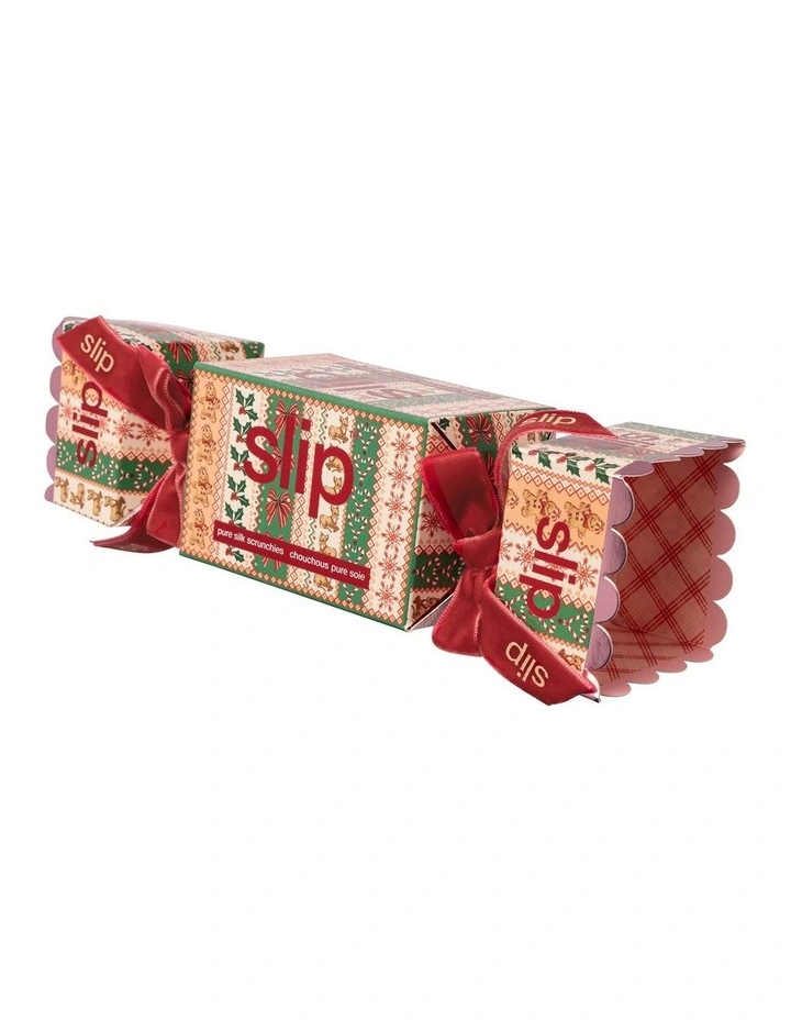 Pure Silk Large Scrunchie Cracker Set of 3 in Eadie image 6