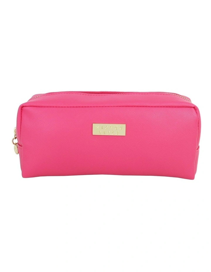 Premium Rectangular Cosmetic Bag In Hot Pink image 1