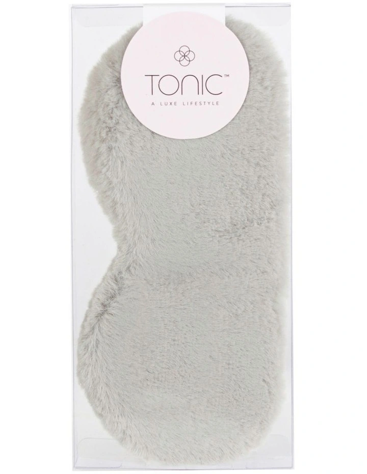 Deluxe Vegan Fur Eye Mask Smokey Grey image 2