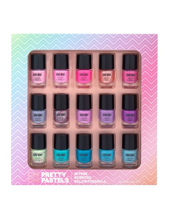 Pretty Pastels 15 Piece Nail Polish Set image 1