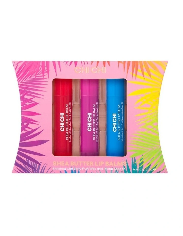 Chi Chi Shea Butter Trio Lip Balm In Cherry, Grape and Blueberry image 1