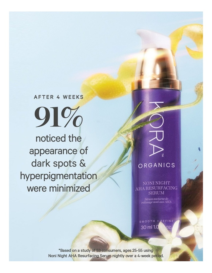 Kora Organics Noni Night AHA Resurfacing Serum 30ml | MYER
