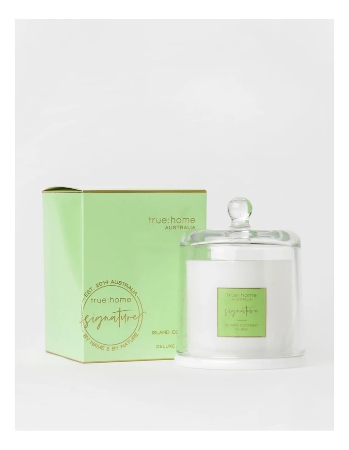 Island Coconut & Lime Candle With Cloche image 1
