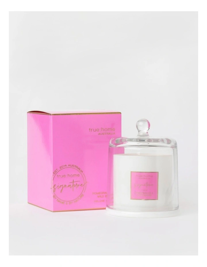 Pomegranate & Wild Berries Candle With Cloche image 1