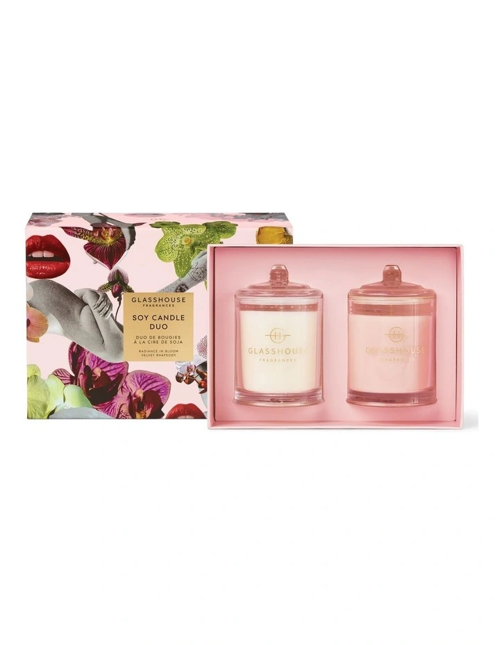 Radiance In Bloom & Velvet Rhapsody Candle Duo Gift Set 200g image 1
