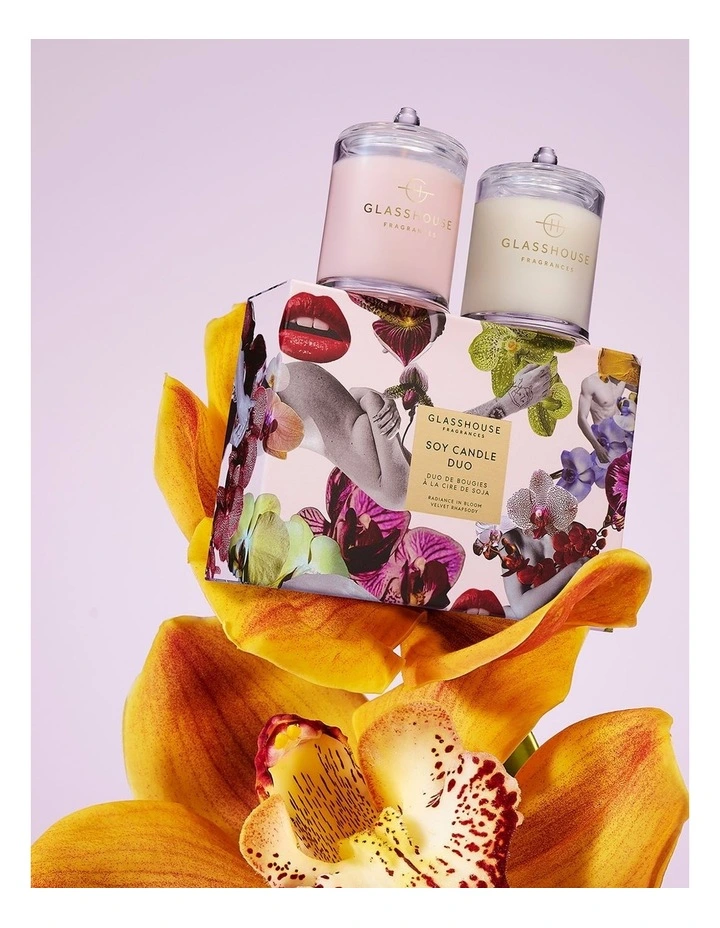 Radiance In Bloom & Velvet Rhapsody Candle Duo Gift Set 200g image 3