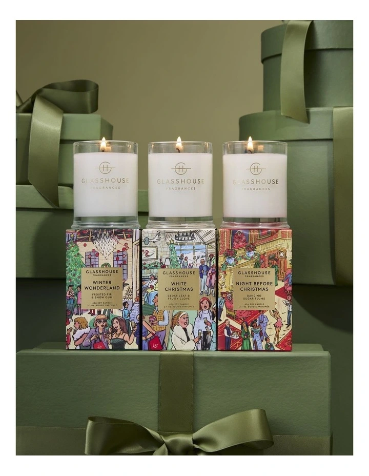 Christmas 3x60g Candle Trio image 3