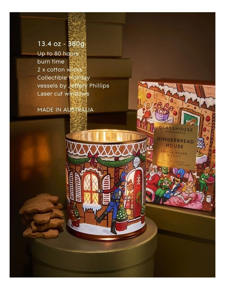 Gingerbread House 380g Soy Candle image 2