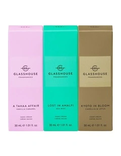 Kyoto, Amalfi, Tahaa 30mL Hand Cream Trio