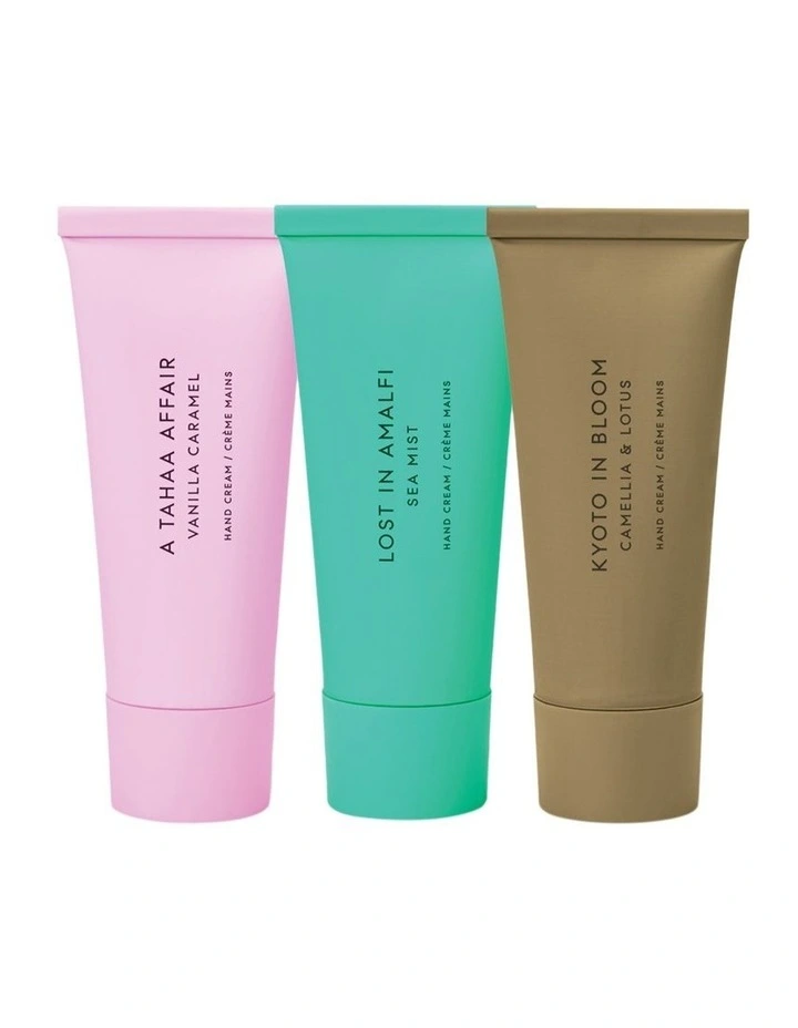 Kyoto, Amalfi, Tahaa 30mL Hand Cream Trio image 2