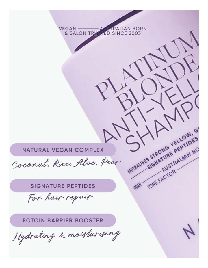 Platinum Blonde Anti-Yellow Shampoo 350ml image 3
