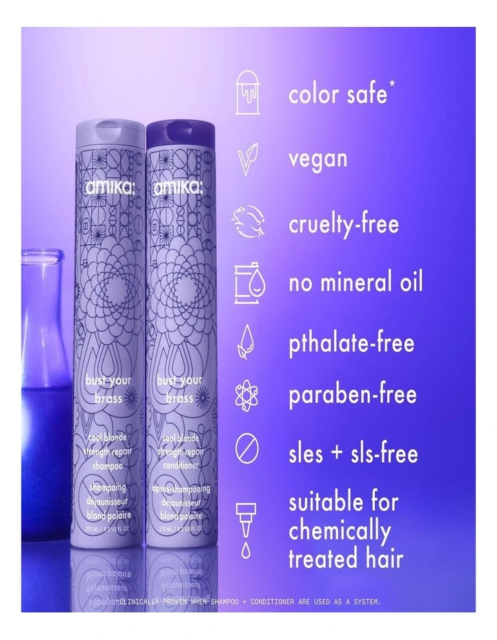Bust Your Brass Cool Blonde Repair Shampoo 275ml image 6