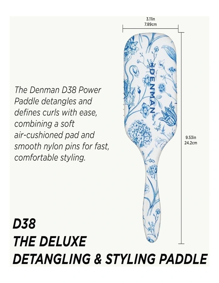 D38 Blue Belle Power Paddle Brush image 4