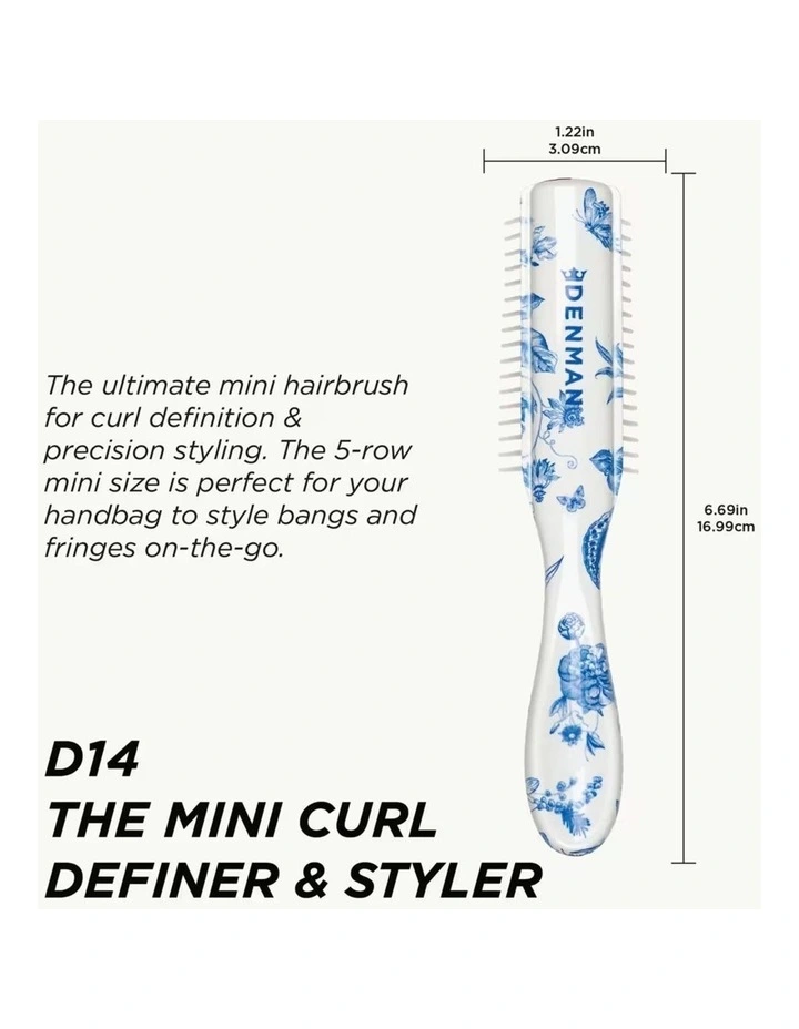 D14 5 Row Mini Styler Blue Belle Brush image 3
