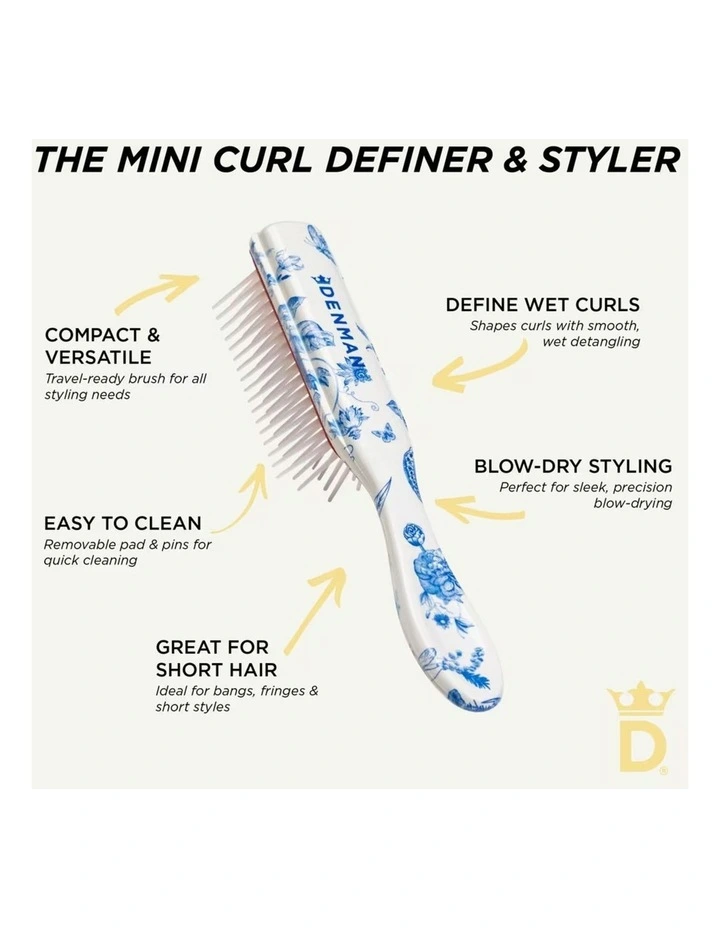 D14 5 Row Mini Styler Blue Belle Brush image 4