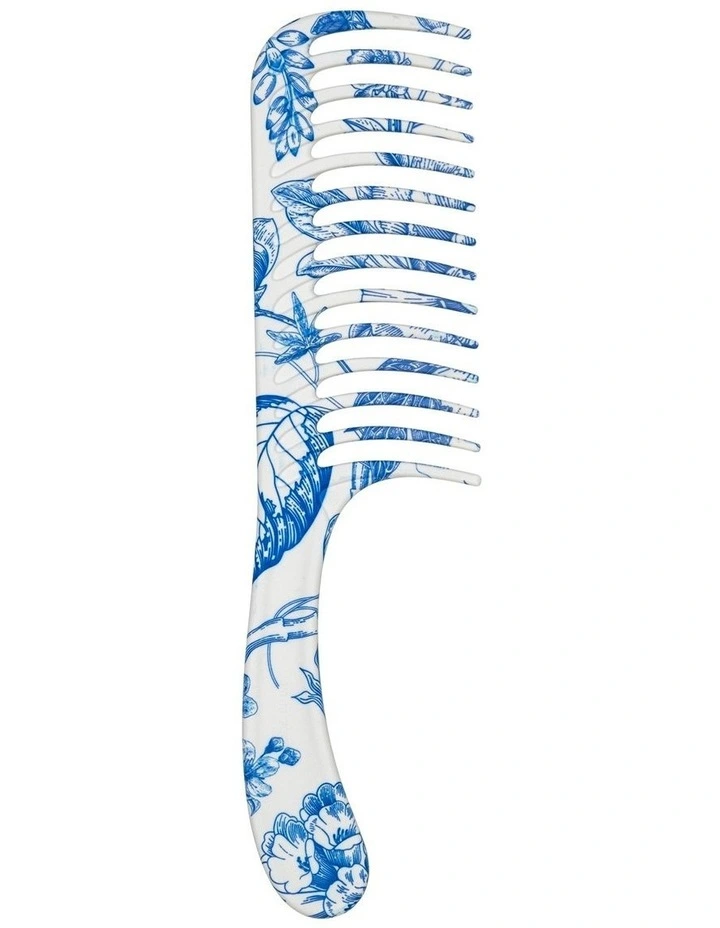 D28 Deluxe Blue Belle Wide Tooth Detangling Comb image 1