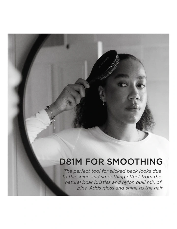 D81M Nat/Nylon Bristle Med Style & Shine Classic Brush image 3