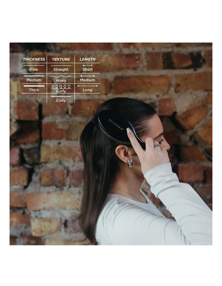 D81M Nat/Nylon Bristle Med Style & Shine Classic Brush image 4