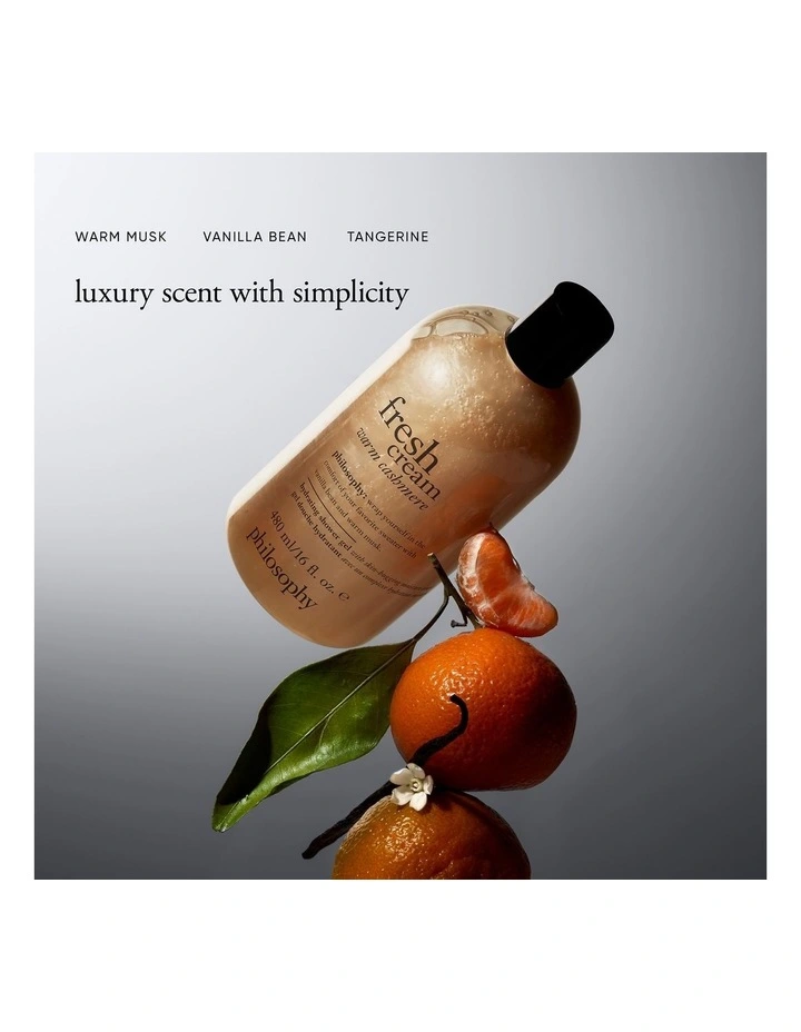 Hydrating Fresh Cream Warm Cashmere Shower Gel 480ml image 2