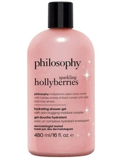 Sparkling Hollyberries Hydrating Shower Gel, Bubble Bath, & Shampoo, 480ml