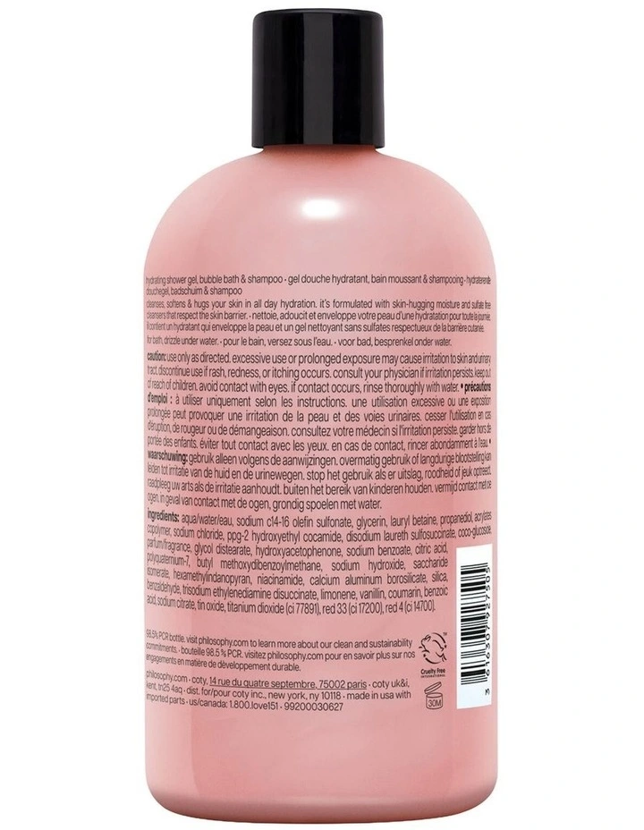 Sparkling Hollyberries Hydrating Shower Gel, Bubble Bath, & Shampoo, 480ml image 2