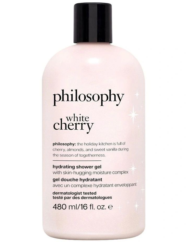 White Cherry Hydrating Shower Gel, Bubble Bath, & Shampoo 480ml image 1