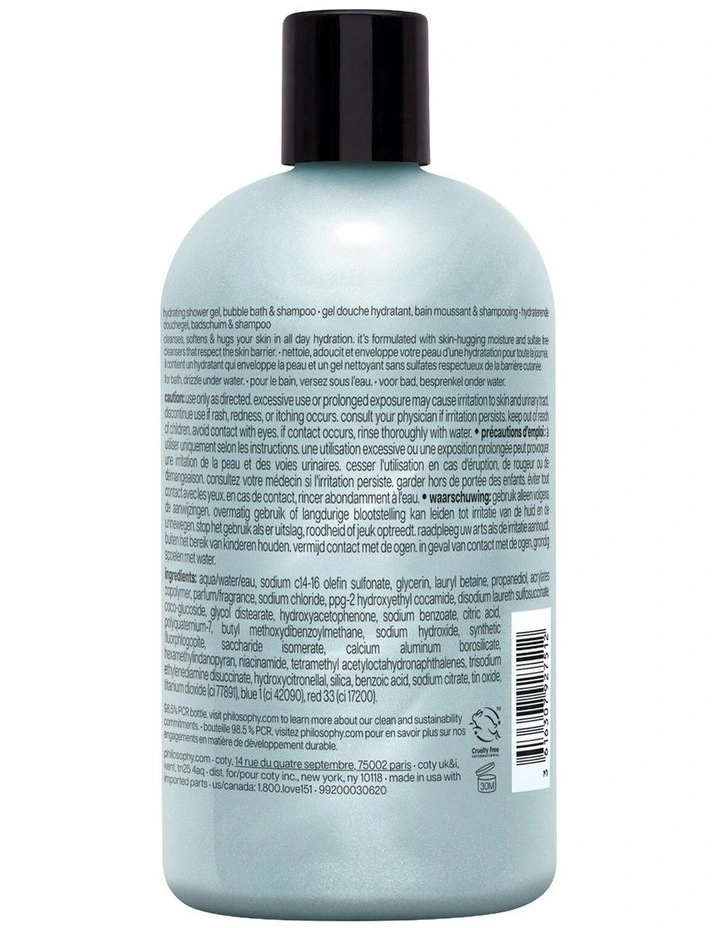 Snow Angel Hydrating Shower Gel, Bubble Bath, & Shampoo 480ml image 2