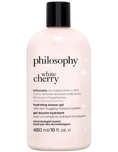 White Cherry Hydrating Shower Gel, Bubble Bath, & Shampoo 480ml